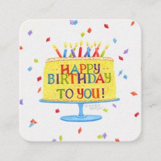 Recepción Tarjeta de Cumpleaños Feliz Cumpleaños para Pastel