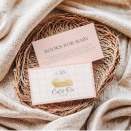 Recepción Tarjeta de Cutie Pie Books para bebé - Baby Shower