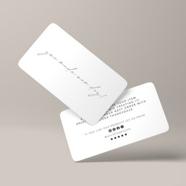 Recepción Tarjeta de descuento de agradecimiento empresarial (Subido por el creador)