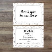 Tarjeta de descuento y agradecimiento para pequeña