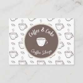 Recepción Tarjeta de descuento y logotipo para pequeña cafet