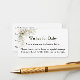 Recepción Tarjeta de deseos para bebé Baby In Bloom