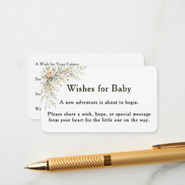 Recepción Tarjeta de deseos para bebé Baby In Bloom