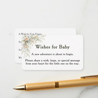 Recepción Tarjeta de deseos para bebé Baby In Bloom