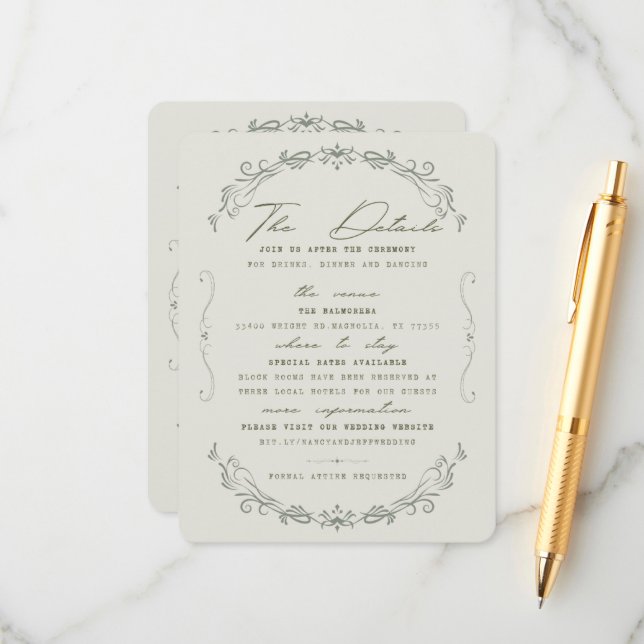 Recepción Tarjeta de detalles (Anverso/Reverso In Situ)