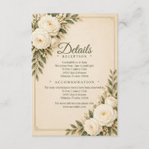 Tarjeta de detalles Beige Elegance