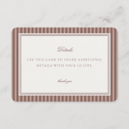 Recepción Tarjeta de Detalles de Amor Brewing Martini de Esp