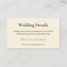 Recepción Tarjeta de detalles de boda boho | Chic Floral Lux