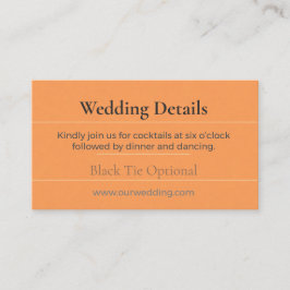 Recepción Tarjeta de Detalles de Boda Boho | Chic Floral Lux