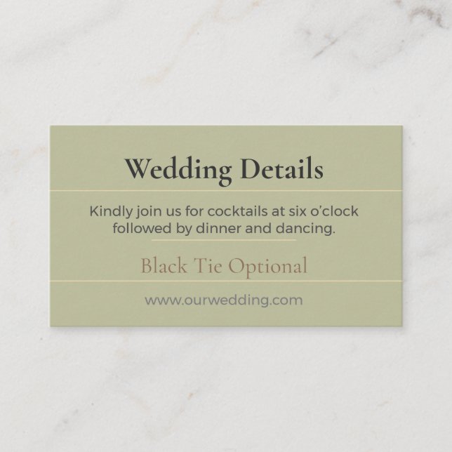 Recepción Tarjeta de detalles de boda boho | Chic Floral Lux (Anverso)