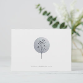 Recepción Tarjeta de detalles de boda de flores cubiertas de