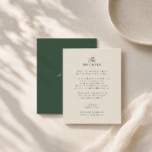 Tarjeta de Detalles de Boda de Lirio de Valle