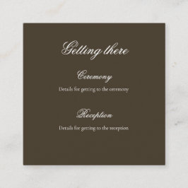 Recepción Tarjeta de Detalles de Boda de Naturaleza Muerta V
