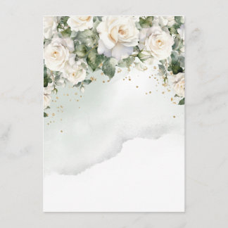 Recepción Tarjeta de Detalles de Boda Elegant Rose