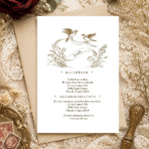 Tarjeta de Detalles de Elegancia Botánica Vintage