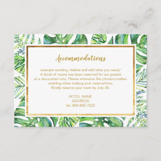 Recepción Tarjeta de detalles de plantas exóticas acuáticas