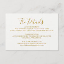 Tarjeta de detalles del Boda de Glam Globetrotter