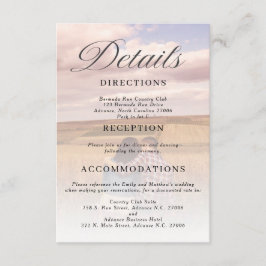 Recepción Tarjeta de detalles del Boda fotográfico Minimalis