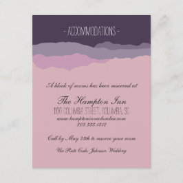 Recepción Tarjeta de detalles del Boda "Mountain Range" 4.25