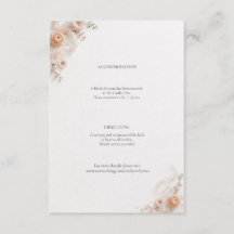 Tarjeta de Detalles del Jardín de Cinta de Seda de