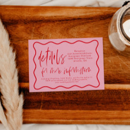 Recepción Tarjeta De Detalles Del Marco De Onda Negra Y Mode