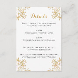 Recepción Tarjeta de detalles del sol enredado