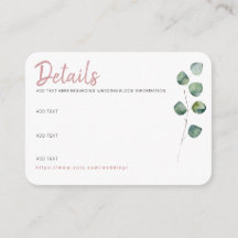 Tarjeta de detalles del tema Carousel + Greenery