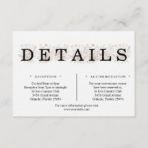 Tarjeta de detalles florales de primavera Soft Blo