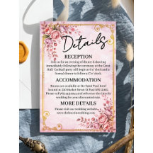 Tarjeta de Detalles Florales Pastel Elegante con D