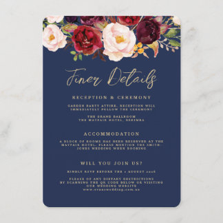 Recepción Tarjeta de detalles más finos - Lucy