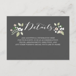 Recepción Tarjeta de detalles Meadow Blooms