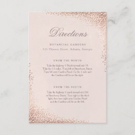 Recepción Tarjeta de direcciones de Relieve metalizado de Co