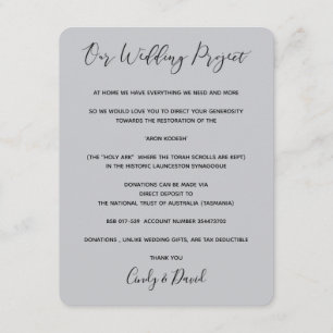 Recepción Tarjeta de donación - Bosque romántico