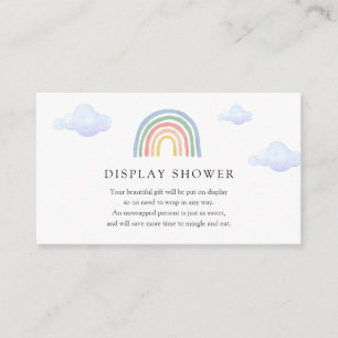 Recepción Tarjeta de ducha con pantalla arco iris