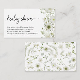 Recepción Tarjeta de ducha de pantalla botánica