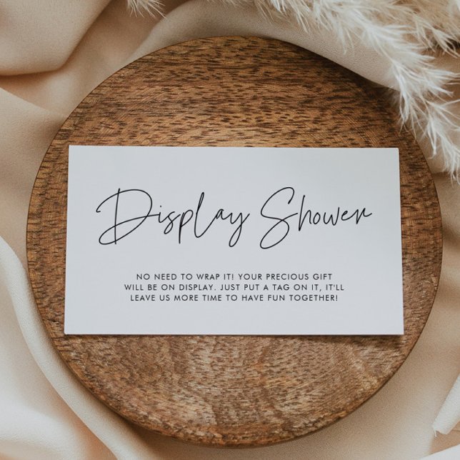 Recepción Tarjeta de ducha Minimalista moderna (Subido por el creador)