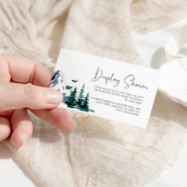 Recepción Tarjeta de ducha para la pantalla de las montañas 