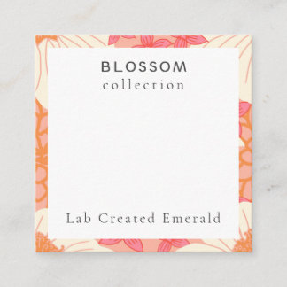 Recepción Tarjeta de embalaje de collar floral creado en lab