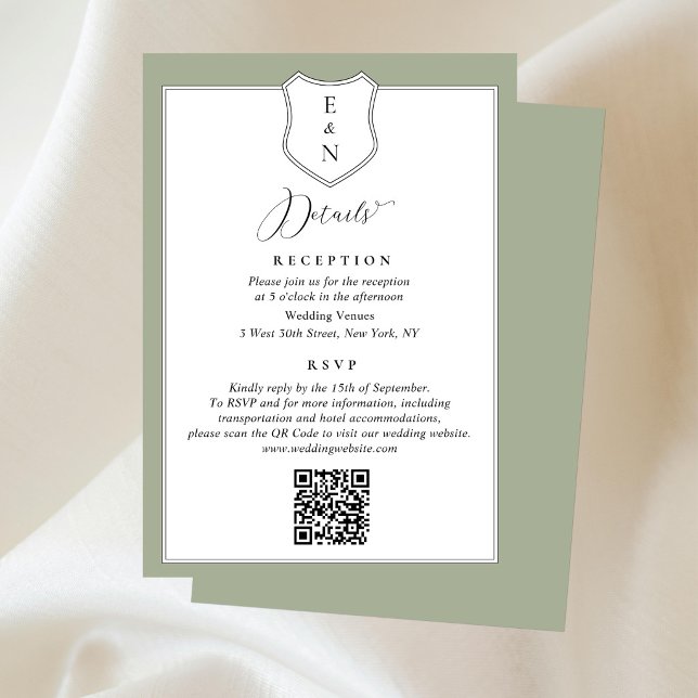 Recepción Tarjeta de Encerramiento de Boda con Detalles de C (Subido por el creador)