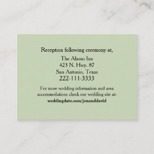 Recepción Tarjeta de Encerramiento de Boda Texas Yellow Rose