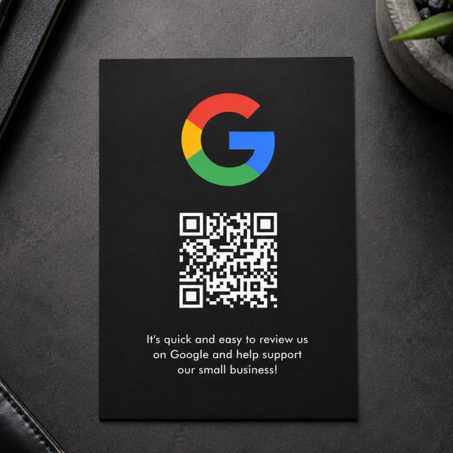 Recepción Tarjeta de Encerramiento de Reseñas de Google | In (Gain Google reviews & grow your business with these editable rating request enclosure cards.)