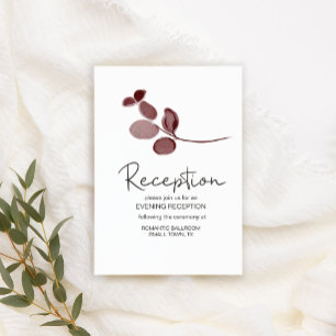 Recepción Tarjeta de Encerramiento de Rosas Florales de Rubo