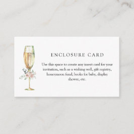 Recepción Tarjeta de Encerramiento Floral de Brunch y Burbuj
