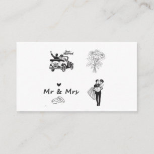 Recepción Tarjeta de Encierre para Boda del Elegante Sr. y S
