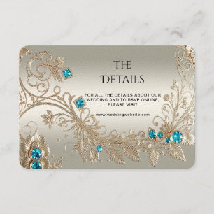 Recepción Tarjeta de Enclosure con Detalle de Piedra Azul y
