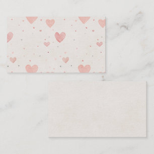 Recepción Tarjeta de Enclosure Corazones Pequeños