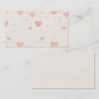Recepción Tarjeta de Enclosure Corazones Pequeños