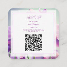 Tarjeta de Enclosure de Código QR para Boda de Orq