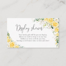 Recepción Tarjeta de Enclosure de Ducha con Pantalla Amarill