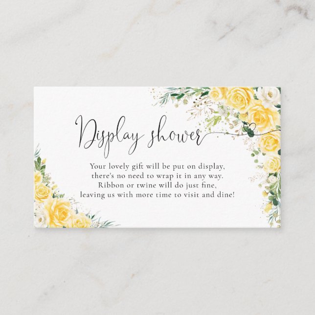 Recepción Tarjeta de Enclosure de Ducha con Pantalla Amarill (Anverso)